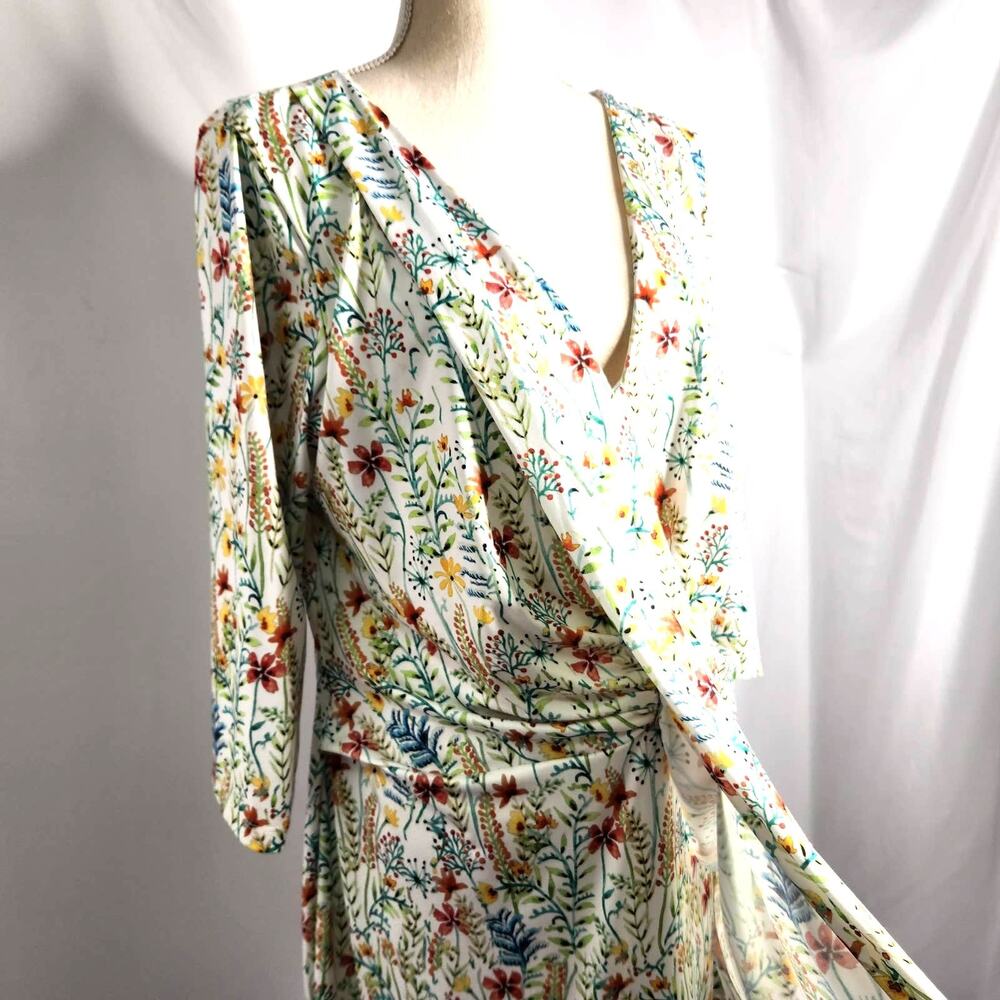 Jason Wu For Eloquii Draped Dress Plus Size 18 Fl… - image 5